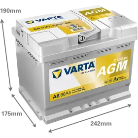 Varta Silver Dynamic AGM 12V 60Ah 680A 560 901 068
