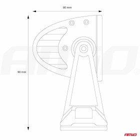 AMIO Panelové pracovné svetlo AWL24 24LED COMBO 9-36V_thumb8