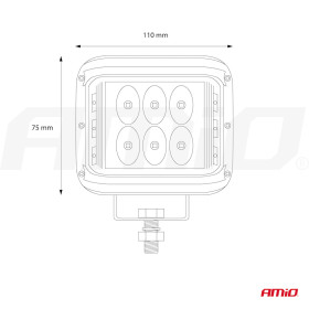 AMIO Pracovné LED svetlo 12 LED (2 funkcie)- AWL08_thumb10