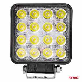 AMIO Pracovné LED svetlo 16x LED AWL05 EMC 108x108 48W FLAT 9-60V_thumb9