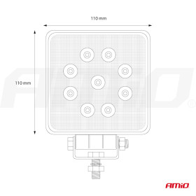 AMIO Pracovné LED svetlo AWL03 9 LED FLOOD 9-60V_thumb13