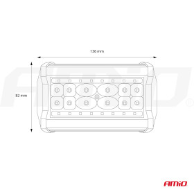 AMIO Pracovné LED svetlo AWL09 28 LED FLOOD 9-36V_thumb7