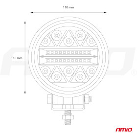 AMIO Pracovné LED svetlo AWL16 26LED COMBO 9-36V_thumb5