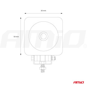 AMIO Pracovné LED svetlo AWL18 1LED HP SPOT 9-36V_thumb9