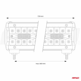 AMIO Pracovné LED svetlo AWL30 200LED COMBO 9-36V_thumb4