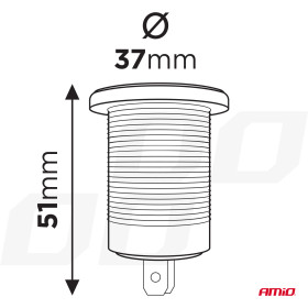 AMIO elektrická zásuvka 12/24V MOD-01_thumb5