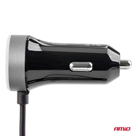 AMIO nabíjačka do auta 12/24V Micro C + 2x USB 2.4A PCH PRO-3_thumb6