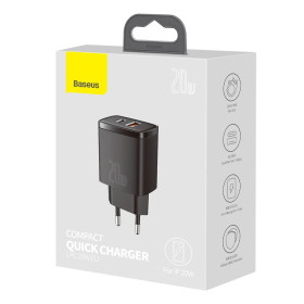 AMIO nabíjačka Baseus Compact Quick Charger, USB, USB-C, 20W_thumb8