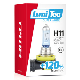 AMIO halogénová žiarovka H11 12V 55W LumiTec SuperWhite +120%_thumb5