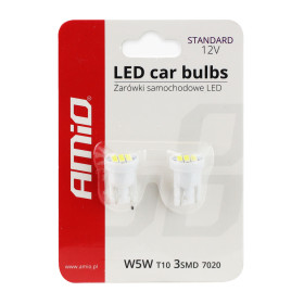 AMIO LED žiarovky STANDARD T10 W5W 3xSMD 7020 12V_thumb3