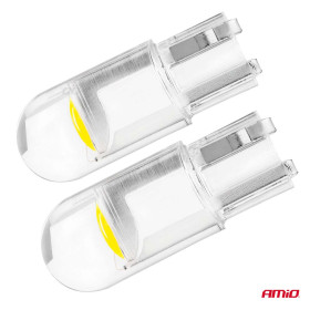 AMIO LED žiarovky STANDARD T10 W5W COB HPC 12V Clear white_thumb3