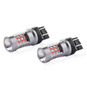 AMIO LED žiarovky CANBUS 24SMD 3030 1157 T20 7443 21/5W Červená 12V/24V_thumb4