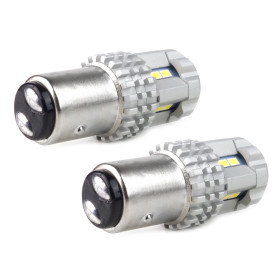 AMIO LED žiarovky CANBUS 3020 22SMD UltraBright 1157 BAY15D P21/5W White 12V/24V_thumb3