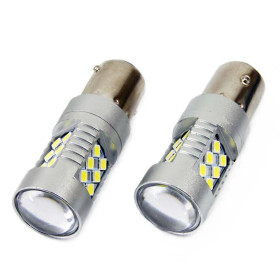 AMIO LED žiarovky CANBUS 3030 24SMD 1156 BA15S P21W White 12V/24V_thumb3