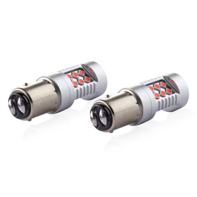 AMIO LED žiarovky CANBUS 3030 24SMD 1157 BAY15D P21/5W Red 12V/24V_thumb3