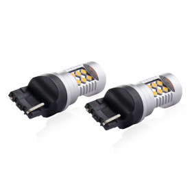 AMIO LED žiarovky CANBUS 3030 24SMD T20 7440 WY21W Oranžová 12V/24V_thumb7