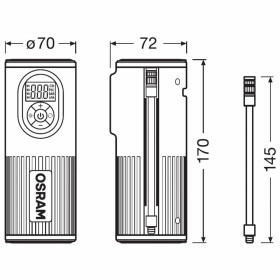 OSRAM TYREINFLATE OTIR 2000 DIGITÁLNY KOMPAKTNÝ KOMPRESOR 12V_thumb5