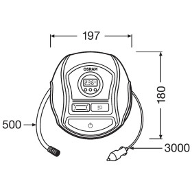 OSRAM TYREINFLATE OTI 450 DIGITÁLNY KOMPRESOR 12V_thumb9