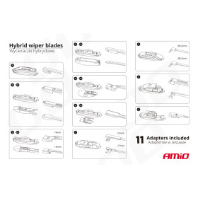 AMIO Stierač Hybrid multiconnect 14" (350mm) 11 adaptérov_thumb12