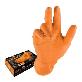 Grippaz 246 Protišmykové nitrilové rukavice oranžové veľkosť M/8 - 50ks_thumb4