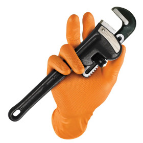 Grippaz 246 Protišmykové nitrilové rukavice oranžové veľkosť M/8 - 50ks_thumb5