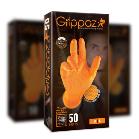 Grippaz 246 Protišmykové nitrilové rukavice oranžové veľkosť XL/10 - 50ks_thumb4