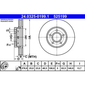 ATE Brzdový kotúč vetraný Ø278mm 24.0325-0199.1_thumb2