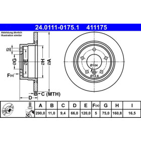 ATE Brzdový kotúč plny Ø290mm 24.0111-0175.1_thumb2