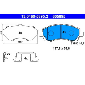 ATE Sada brzdových platničiek 13.0460-5895.2_thumb2