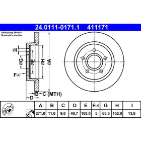 ATE Brzdový kotúč plny Ø271mm 24.0111-0171.1_thumb2