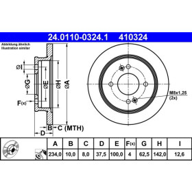 ATE Brzdový kotúč plny Ø234mm 24.0110-0324.1_thumb2