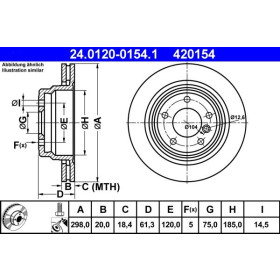 ATE Brzdový kotúč vetraný Ø298mm 24.0120-0154.1_thumb2