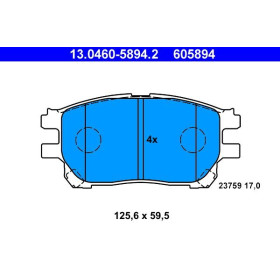 ATE Sada brzdových platničiek 13.0460-5894.2_thumb2