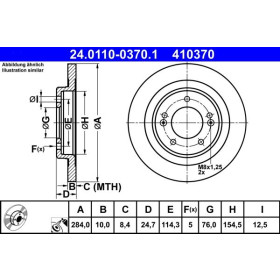 ATE Brzdový kotúč plny Ø284mm 24.0110-0370.1_thumb2