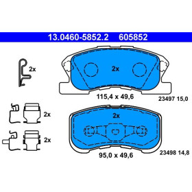ATE Sada brzdových platničiek 13.0460-5852.2_thumb2