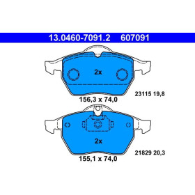 ATE Sada brzdových platničiek 13.0460-7091.2_thumb2