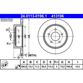 ATE Brzdový kotúč plny Ø290mm 24.0113-0196.1_thumb2