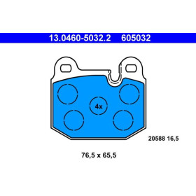 ATE Sada brzdových platničiek 13.0460-5032.2_thumb2