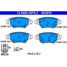 ATE Sada brzdových platničiek 13.0460-3976.2_thumb2