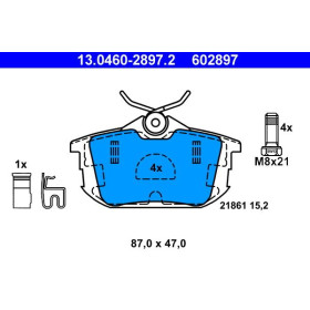 ATE Sada brzdových platničiek 13.0460-2897.2_thumb2