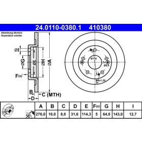 ATE Brzdový kotúč plny Ø276mm 24.0110-0380.1_thumb2