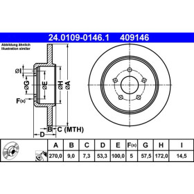 ATE Brzdový kotúč plny Ø270mm 24.0109-0146.1_thumb2