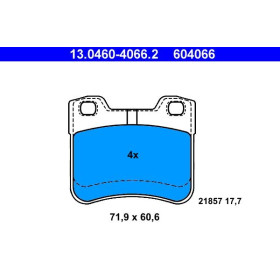 ATE Sada brzdových platničiek 13.0460-4066.2_thumb2