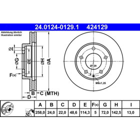 ATE Brzdový kotúč vetraný Ø258mm 24.0124-0129.1_thumb2