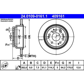 ATE Brzdový kotúč plny Ø282mm 24.0109-0161.1_thumb2