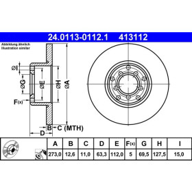 ATE Brzdový kotúč plny Ø273mm 24.0113-0112.1_thumb2