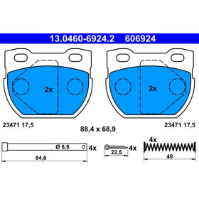 ATE Sada brzdových platničiek 13.0460-6924.2_thumb2