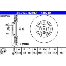 ATE Brzdový kotúč vetraný Ø340mm 24.0130-0219.1_thumb2