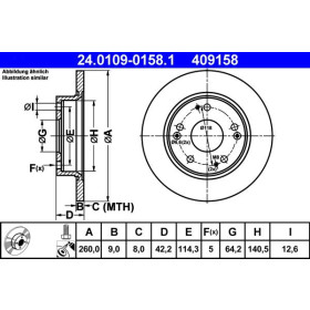 ATE Brzdový kotúč plny Ø260mm 24.0109-0158.1_thumb2