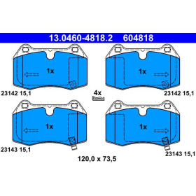 ATE Sada brzdových platničiek 13.0460-4818.2_thumb2